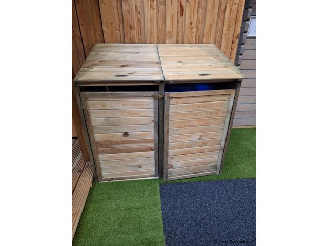 Tuinopbergkist t.b.v. containers - 100x80x120cm - afbeelding 2 van  3