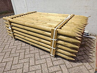 Tuinpalen rondhout met punt 8cm 180 cm (78x) - afbeelding 1 van  3