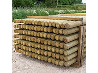 Tuinpalen rondhout met punt 8cm 200 cm (78x) - afbeelding 2 van  2