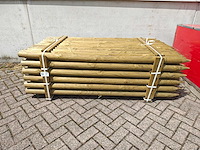 Tuinpalen rondhout met punt 8cm 200 cm (78x) - afbeelding 2 van  4