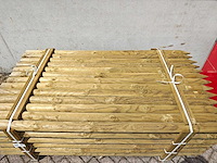Tuinpalen rondhout met punt 8cm 200 cm (78x) - afbeelding 4 van  4