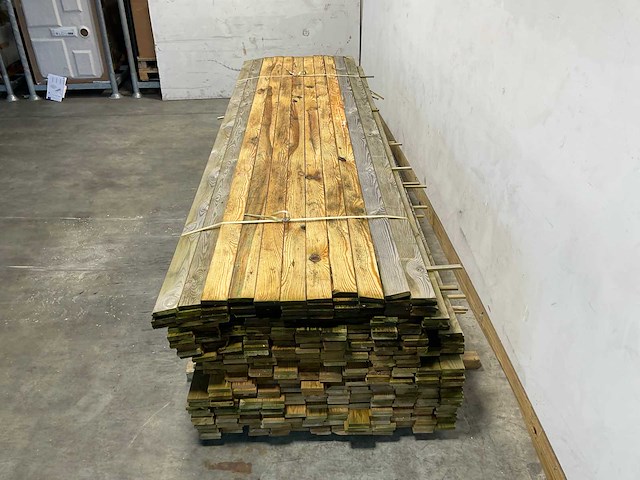 Tuinplank geïmpregneerd 360x9x2 cm (408x) - afbeelding 3 van  5