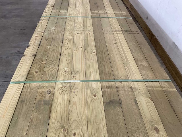 Tuinplank geïmpregneerd 420x9,5x1,8 cm (150x) - afbeelding 1 van  2