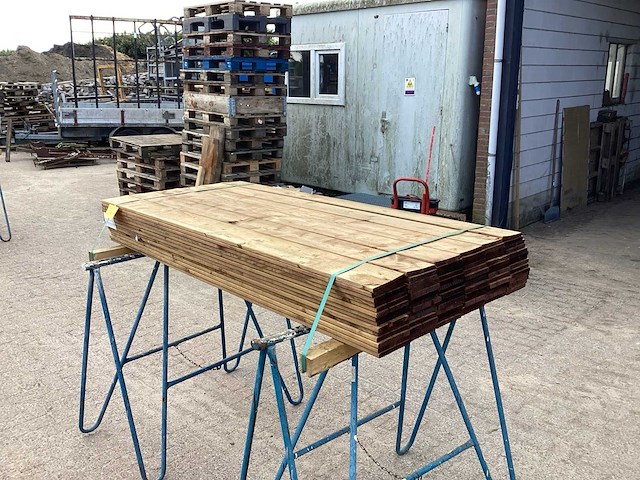 Tuinplank grenen 138x15x1790mm (84x) - afbeelding 4 van  5