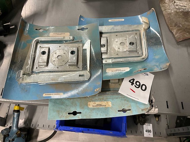 Tuinpoort klinkstel (3x) - afbeelding 1 van  2