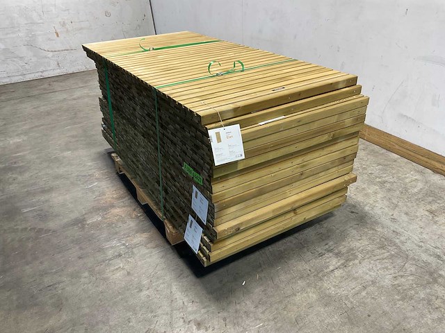 Tuinscherm elan groen geïmpregneerd 180x90 cm (10x) - afbeelding 2 van  9