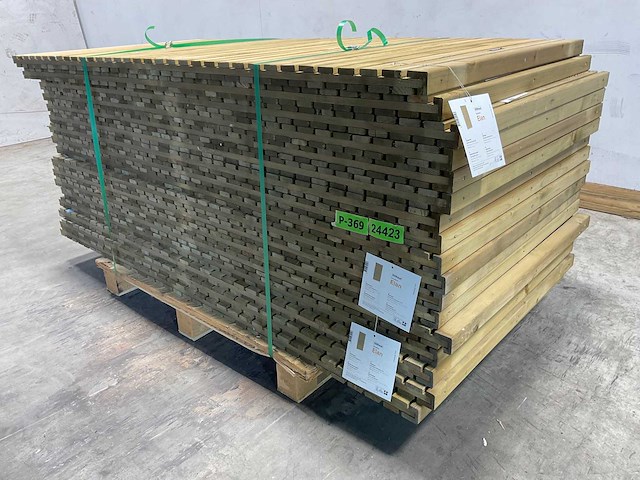 Tuinscherm elan groen geïmpregneerd 180x90 cm (10x) - afbeelding 4 van  9