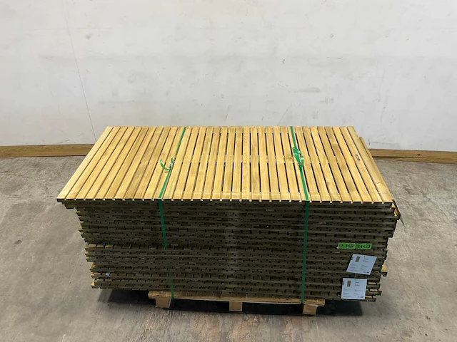 Tuinscherm elan groen geïmpregneerd 180x90 cm (10x) - afbeelding 5 van  9
