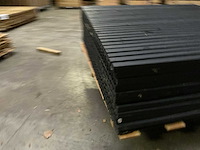 Tuinscherm "elan" zwart gespoten - 180x180 cm (10x) - afbeelding 4 van  9