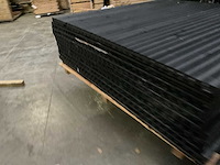 Tuinscherm "elan" zwart gespoten - 180x180 cm (10x) - afbeelding 5 van  9