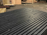 Tuinscherm "elan" zwart gespoten - 180x180 cm (10x) - afbeelding 9 van  9