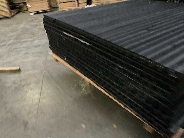 Tuinscherm "elan" zwart gespoten - 180x180 cm (10x) - afbeelding 5 van  9