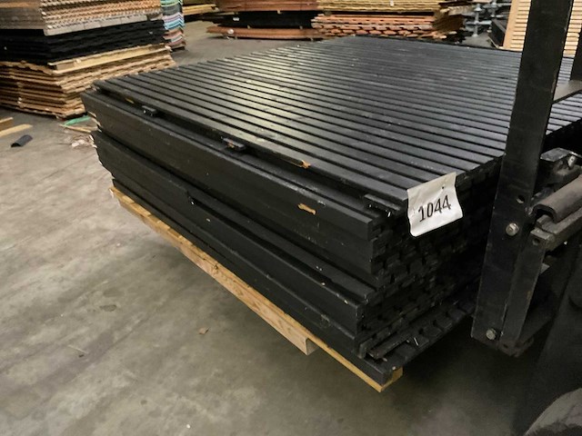 Tuinscherm "elan" zwart gespoten - 180x180 cm (10x) - afbeelding 5 van  12