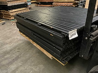 Tuinscherm "elan" zwart gespoten - 180x180 cm (10x) - afbeelding 5 van  12