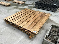 Tuinscherm grenen 180x180 cm (4x) - afbeelding 1 van  7