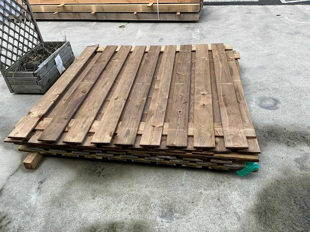 Tuinscherm grenen 180x180 cm (4x) - afbeelding 5 van  7
