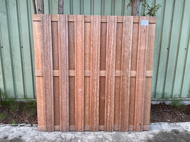 Tuinscherm hardhout - afbeelding 2 van  5