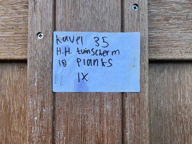 Tuinscherm hardhout - afbeelding 3 van  5