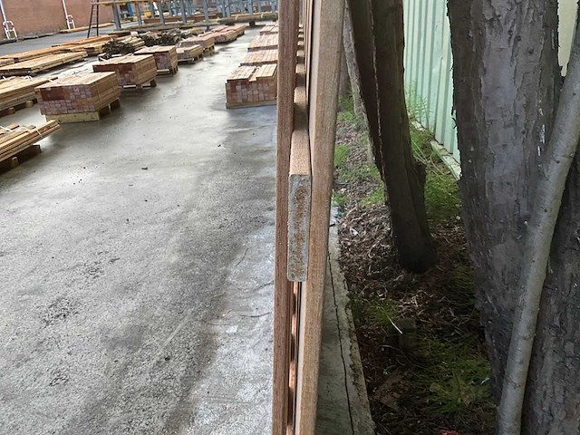 Tuinscherm hardhout - afbeelding 4 van  5