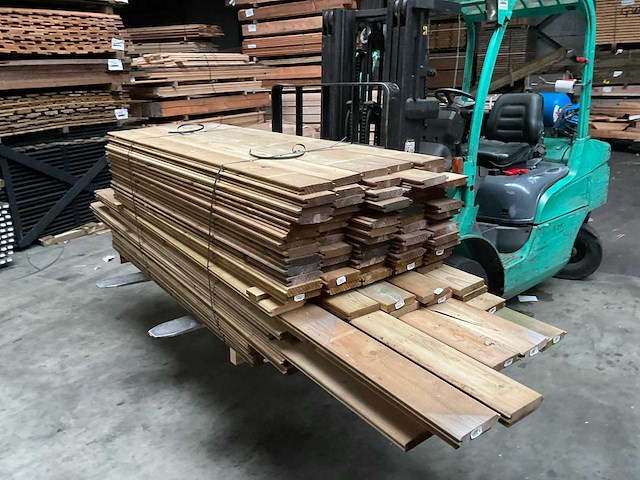 Tuinschutting massief - 17m x 190/205 cm - afbeelding 4 van  7