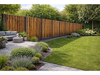 Tuinschutting met betonpalen - 16,9m x 200cm