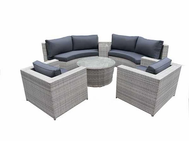 Tuinset - gepoedercoat aluminium frame - vonato - 0 - casual - afbeelding 1 van  2