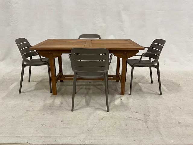 Tuinset 150 cm met 4 stoelen - afbeelding 2 van  4