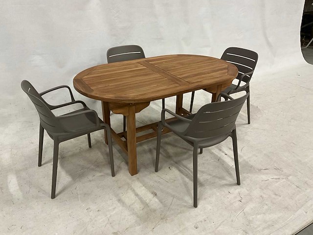 Tuinset 150 cm met 4 stoelen - afbeelding 2 van  3