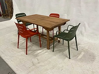Tuinset 150 cm met 4 stoelen - afbeelding 1 van  3