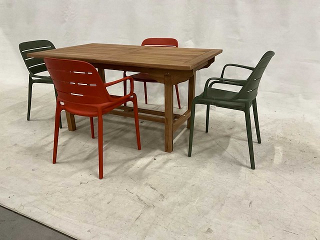 Tuinset 150 cm met 4 stoelen - afbeelding 2 van  3