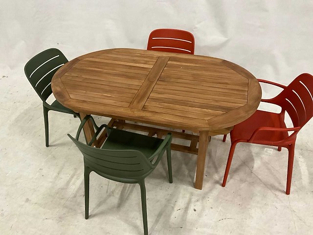 Tuinset 150 cm met 4 stoelen - afbeelding 2 van  3