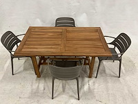 Tuinset 150 cm met 4 stoelen - afbeelding 3 van  4