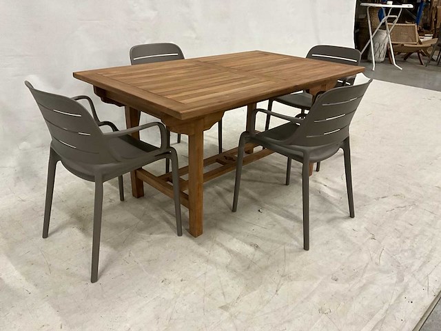 Tuinset 150 cm met 4 stoelen - afbeelding 4 van  4