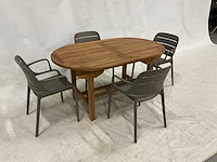 Tuinset 150 cm met 4 stoelen - afbeelding 2 van  3