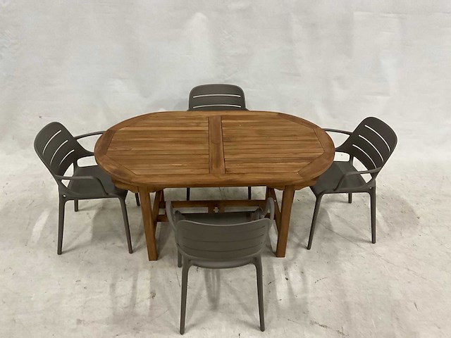 Tuinset 150 cm met 4 stoelen - afbeelding 3 van  3