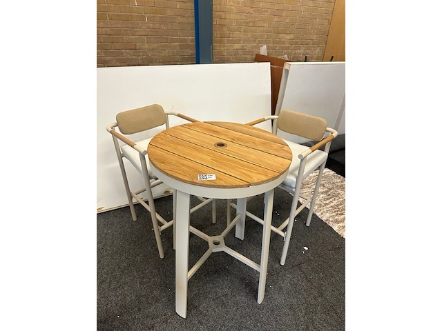 Tuinset bari, aluminium & teak - afbeelding 1 van  9