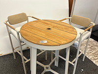 Tuinset bari, aluminium & teak - afbeelding 1 van  9