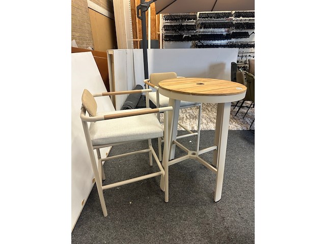 Tuinset bari, aluminium & teak - afbeelding 2 van  9