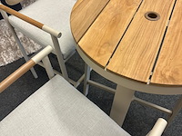 Tuinset bari, aluminium & teak - afbeelding 3 van  9
