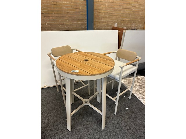 Tuinset bari, aluminium & teak - afbeelding 5 van  9