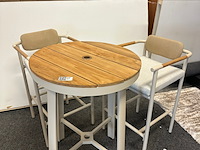 Tuinset bari, aluminium & teak - afbeelding 5 van  9