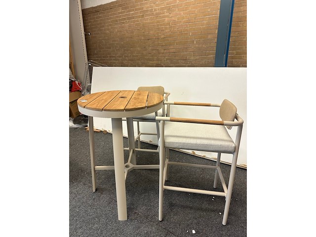 Tuinset bari, aluminium & teak - afbeelding 7 van  9