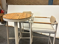 Tuinset bari, aluminium & teak - afbeelding 7 van  9