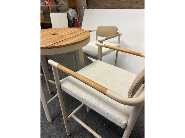 Tuinset bari, aluminium & teak - afbeelding 8 van  9