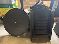 Tuinset bestaande uit een tafel en 4 verstelbare stoelen, hartman - afbeelding 1 van  1
