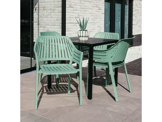 Tuinset bilbao, 4x tuinstoel billund, 1x tafel lira - afbeelding 1 van  3
