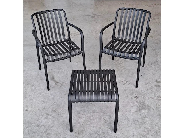 Tuinset, bistro, zwart - afbeelding 1 van  4