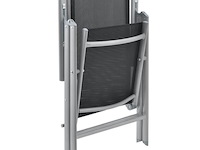 Tuinset / eetset milano 9-delig zilver/grijs - afbeelding 2 van  13