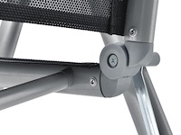 Tuinset / eetset milano 9-delig zilver/grijs - afbeelding 4 van  13