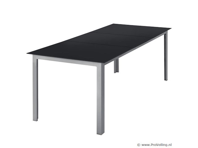 Tuinset / eetset milano 9-delig zilver/grijs - afbeelding 5 van  13